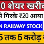 5000 शेयर खरीद लो 🔥 Indian Railway Stock ⚡ 2025 तक 5 करोड़ बनेगा 💲 Multibagger penny stocks 2024